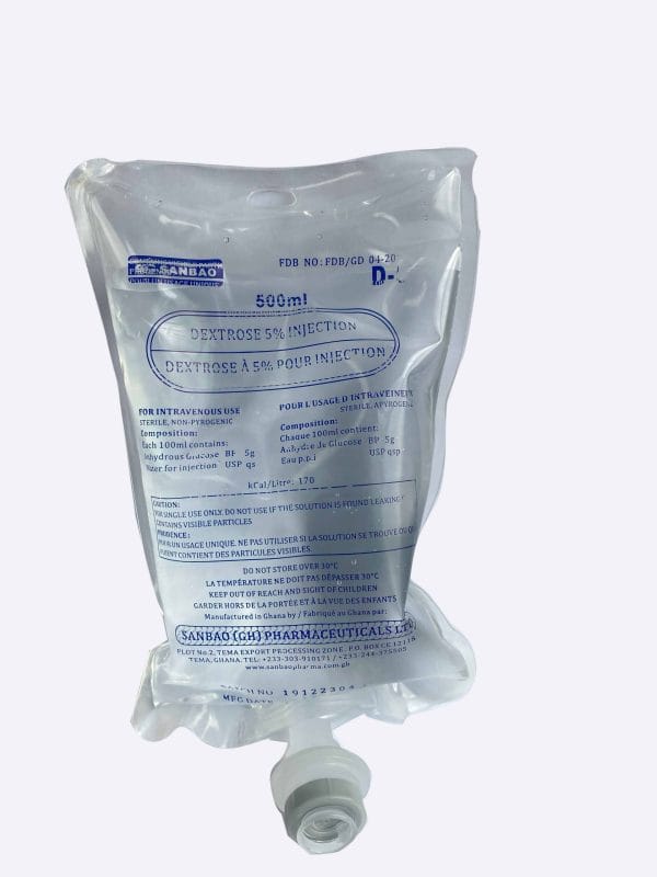 Dextrose 5 500ml and 1000ml